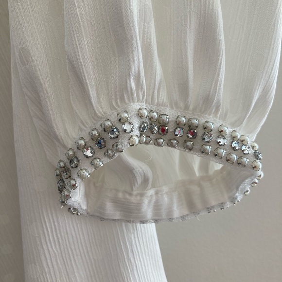 Dressy Cream Blouse - Picture 3 of 5